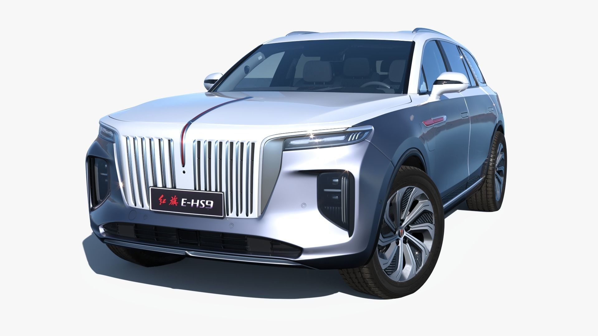 FAW Hongqi E-HS9 EV 2022 With interior 3D model_1