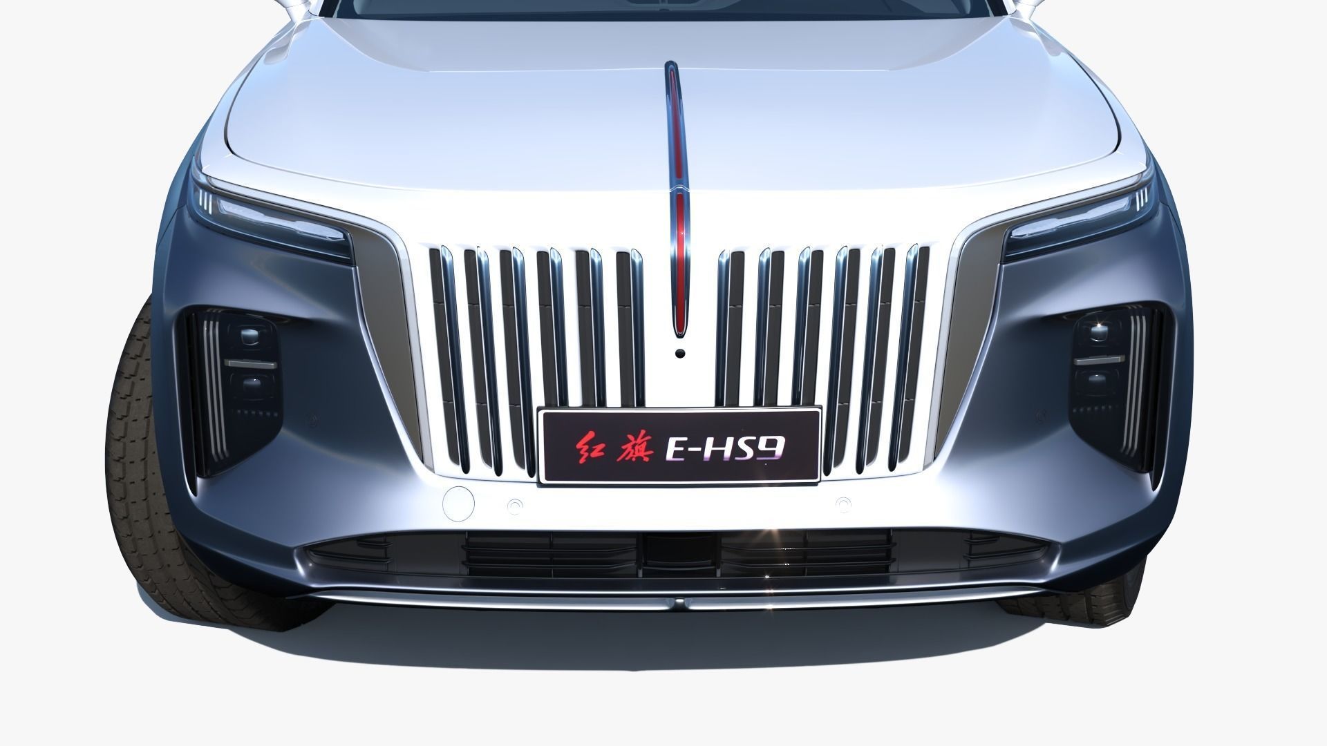 FAW Hongqi E-HS9 EV 2022 With interior 3D model_3