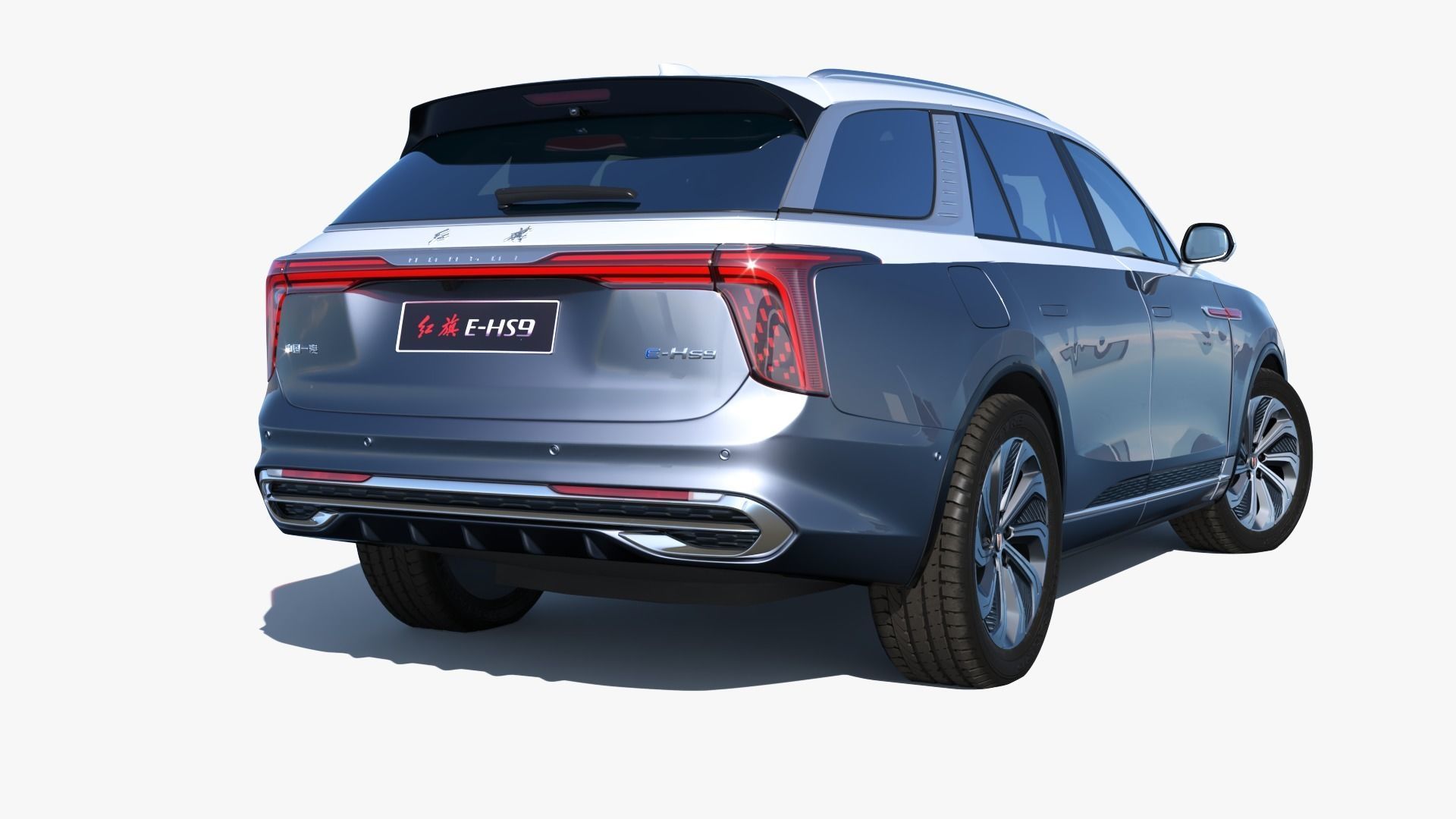FAW Hongqi E-HS9 EV 2022 With interior 3D model_12