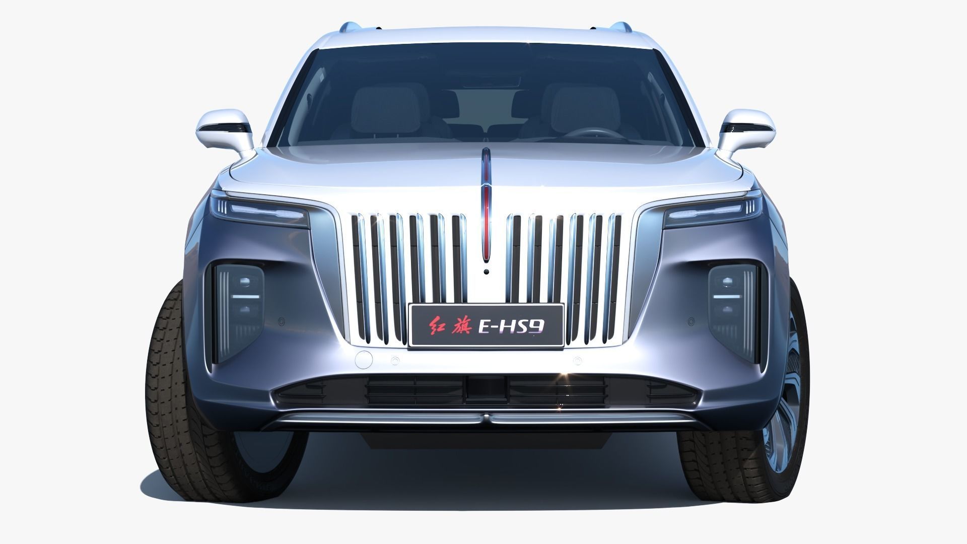 FAW Hongqi E-HS9 EV 2022 With interior 3D model_2