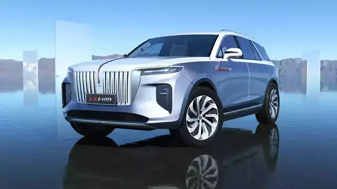 FAW Hongqi E-HS9 EV 2022 With interior
