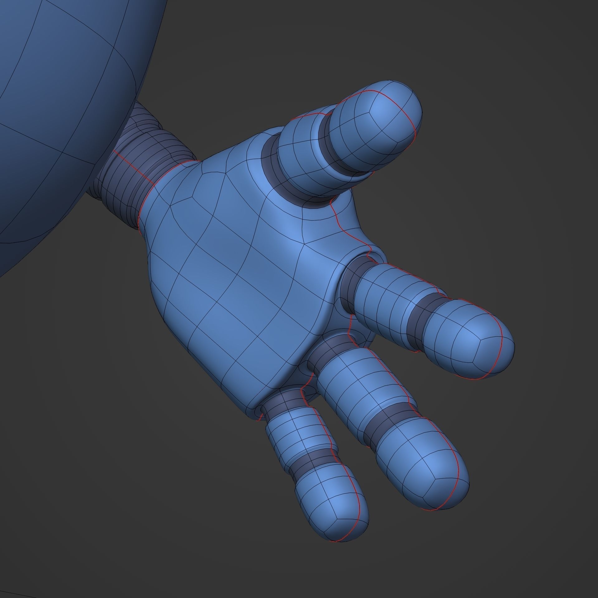 Cartoon Android Robot -- Rigged Low-poly 3D model_19