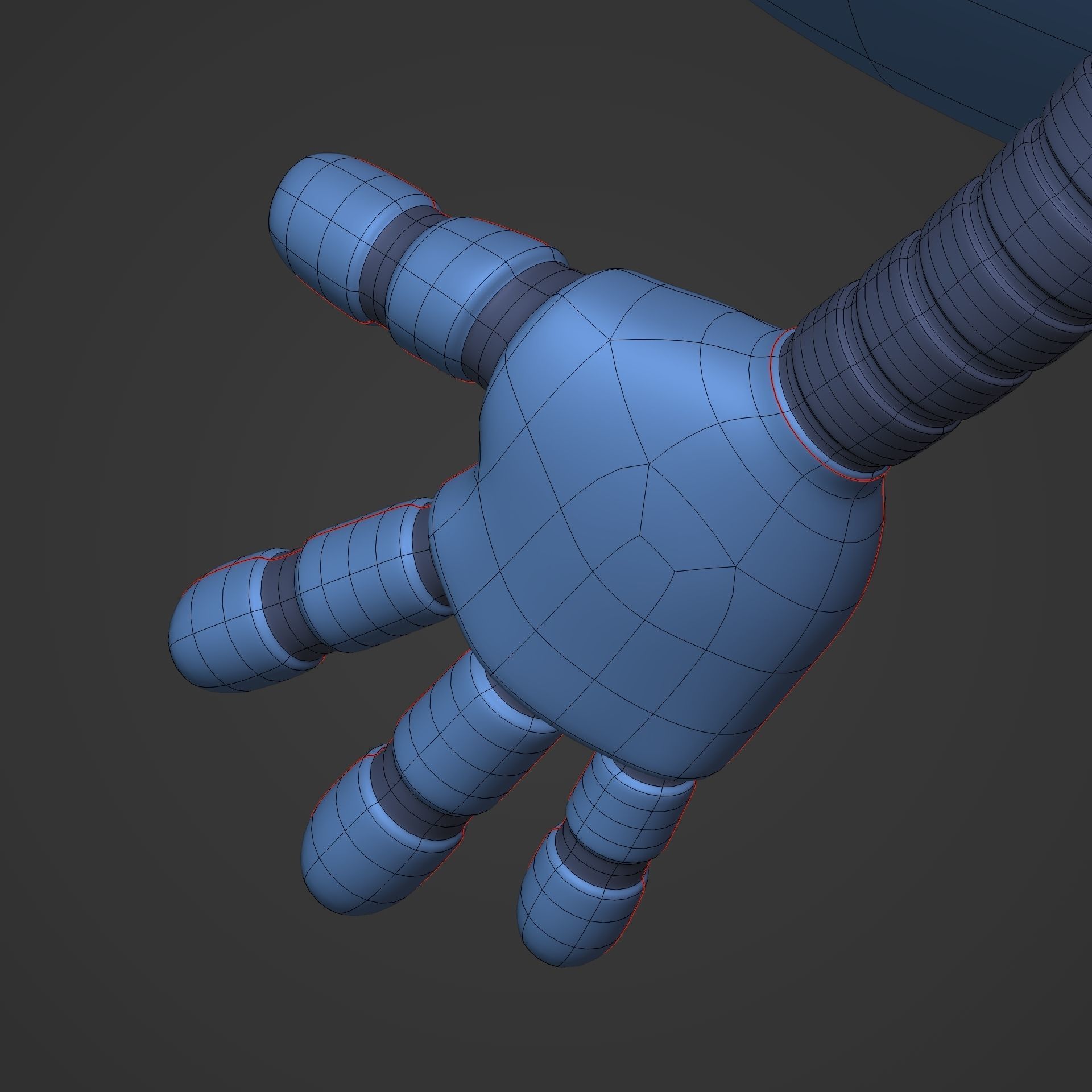 Cartoon Android Robot -- Rigged Low-poly 3D model_17