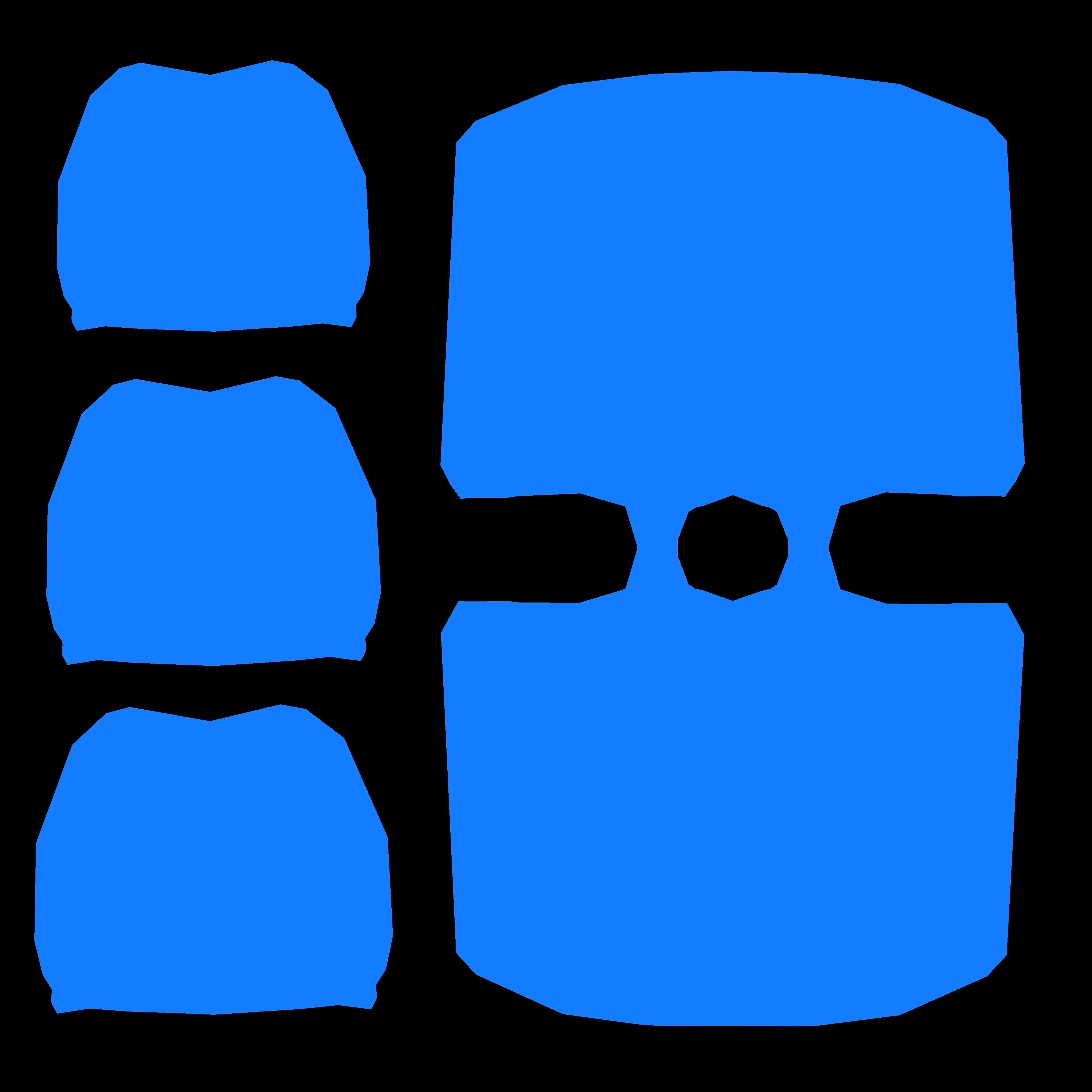 Modern metal colorful supermarket recycling bin Low-poly 3D model_8