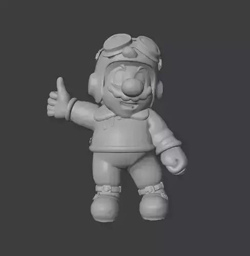 Modele 3D Mario Aviateur