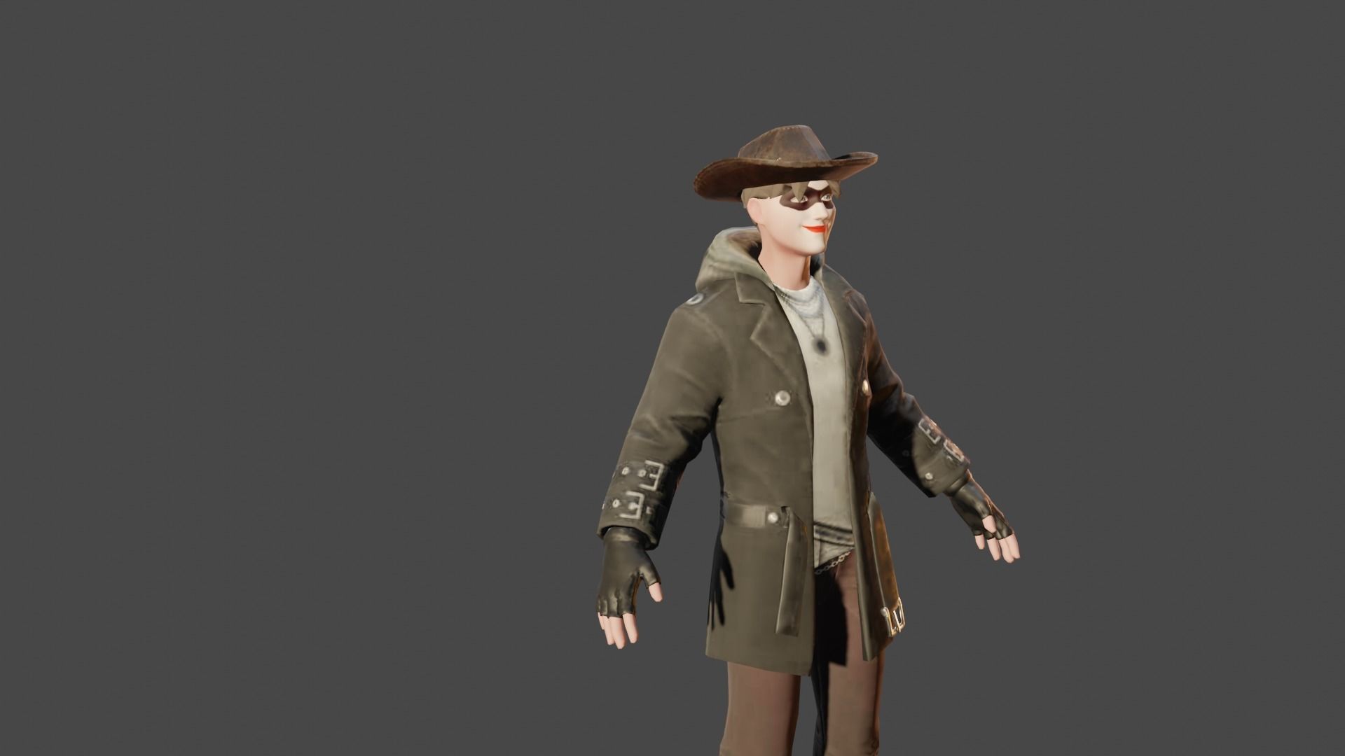 3d glb halloween man made in blender  Low-poly 3D model_54