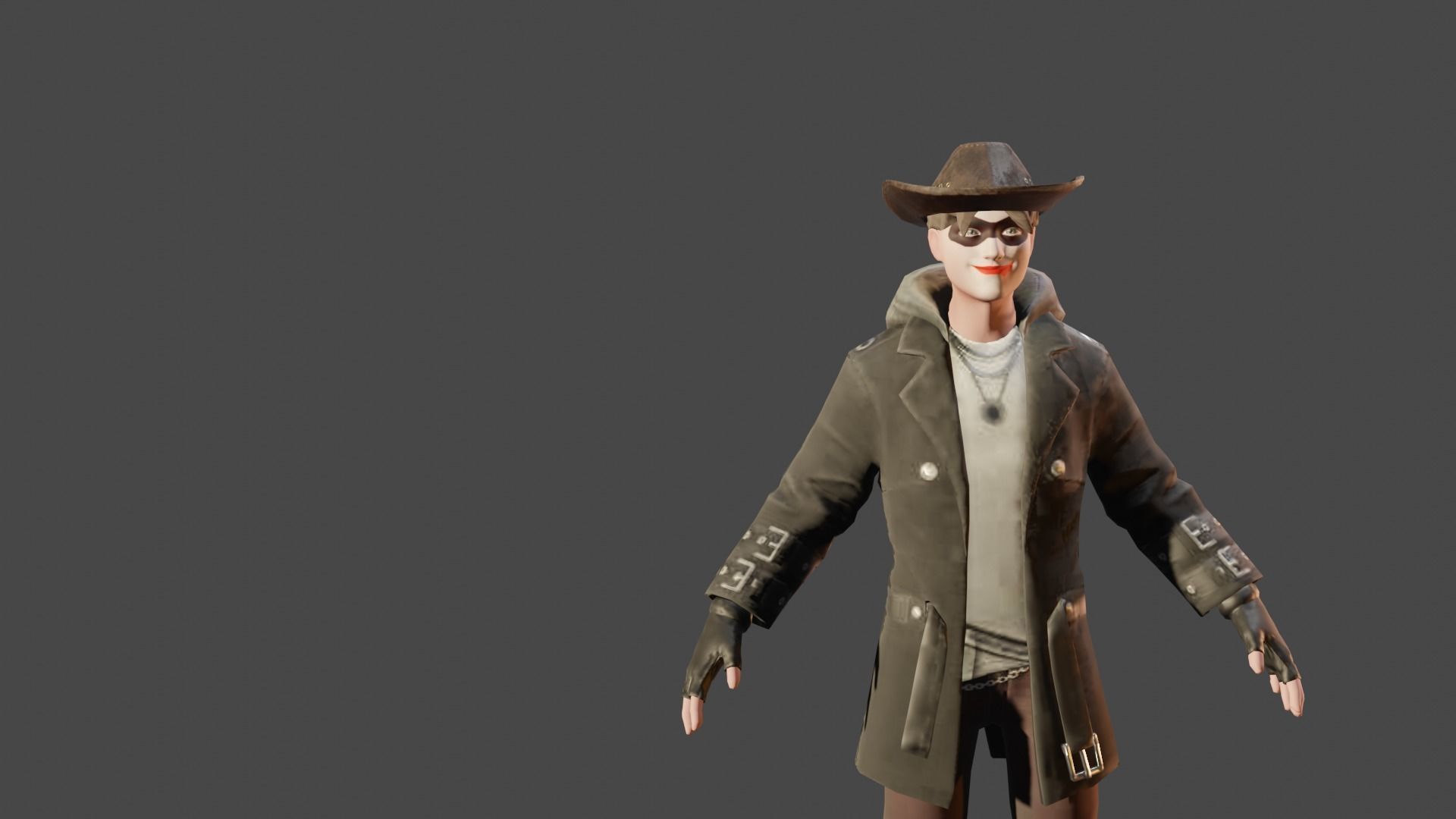 3d glb halloween man made in blender  Low-poly 3D model_38