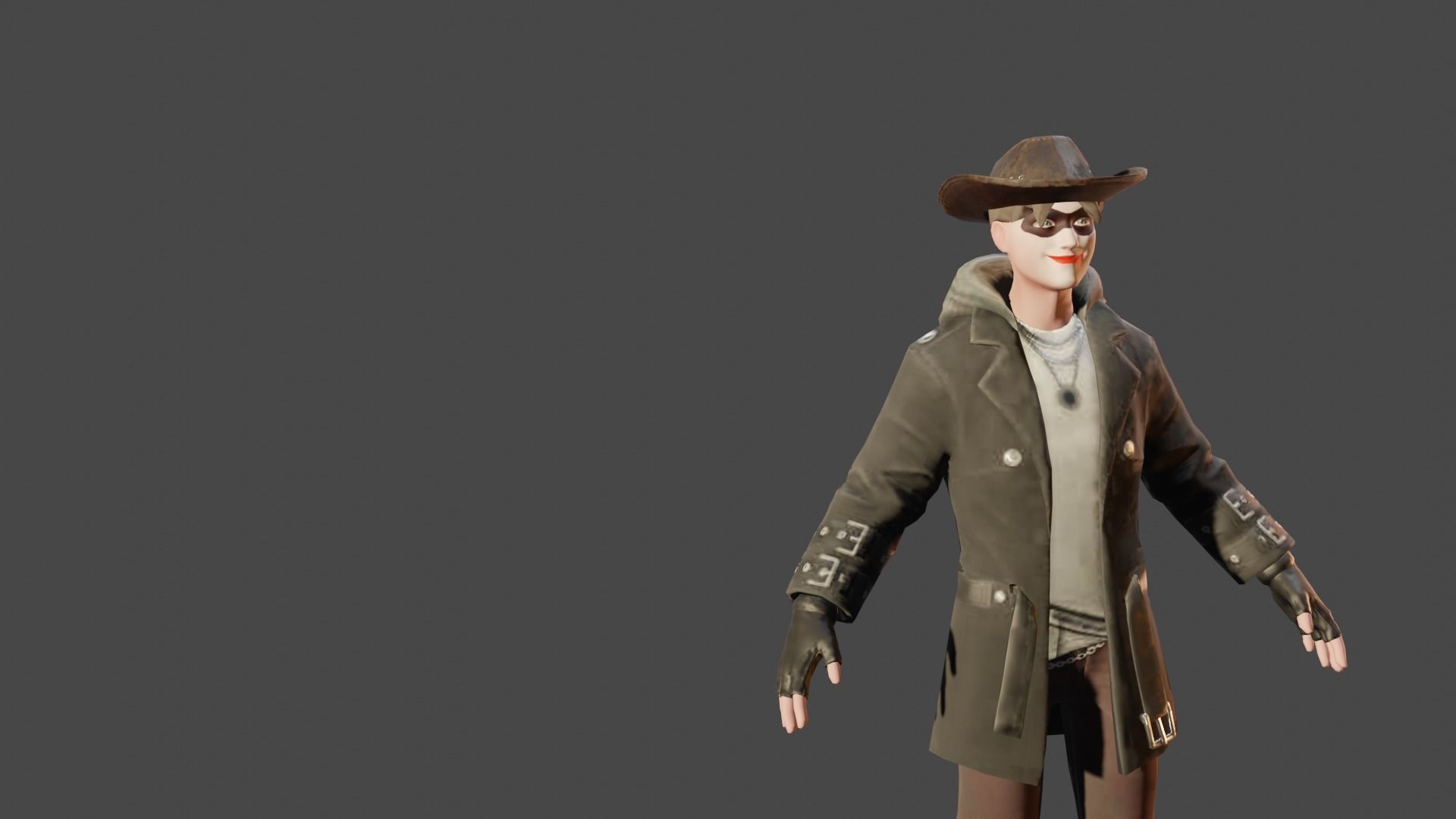 3d glb halloween man made in blender  Low-poly 3D model_40