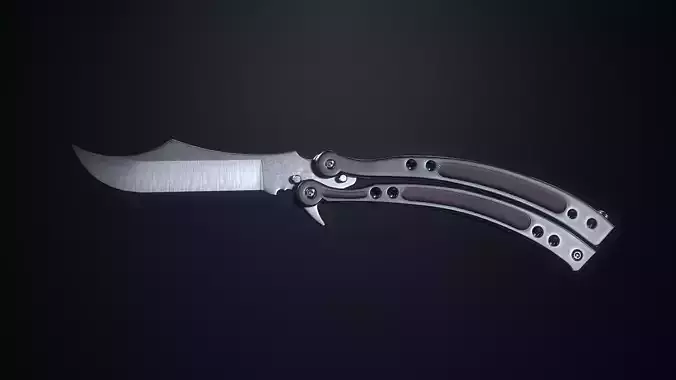 Tactical Knives Low-poly 3D model