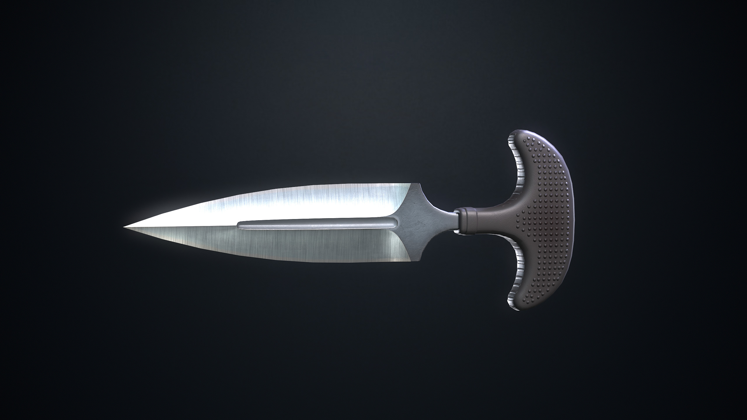 Tactical Knives Low-poly 3D model_9