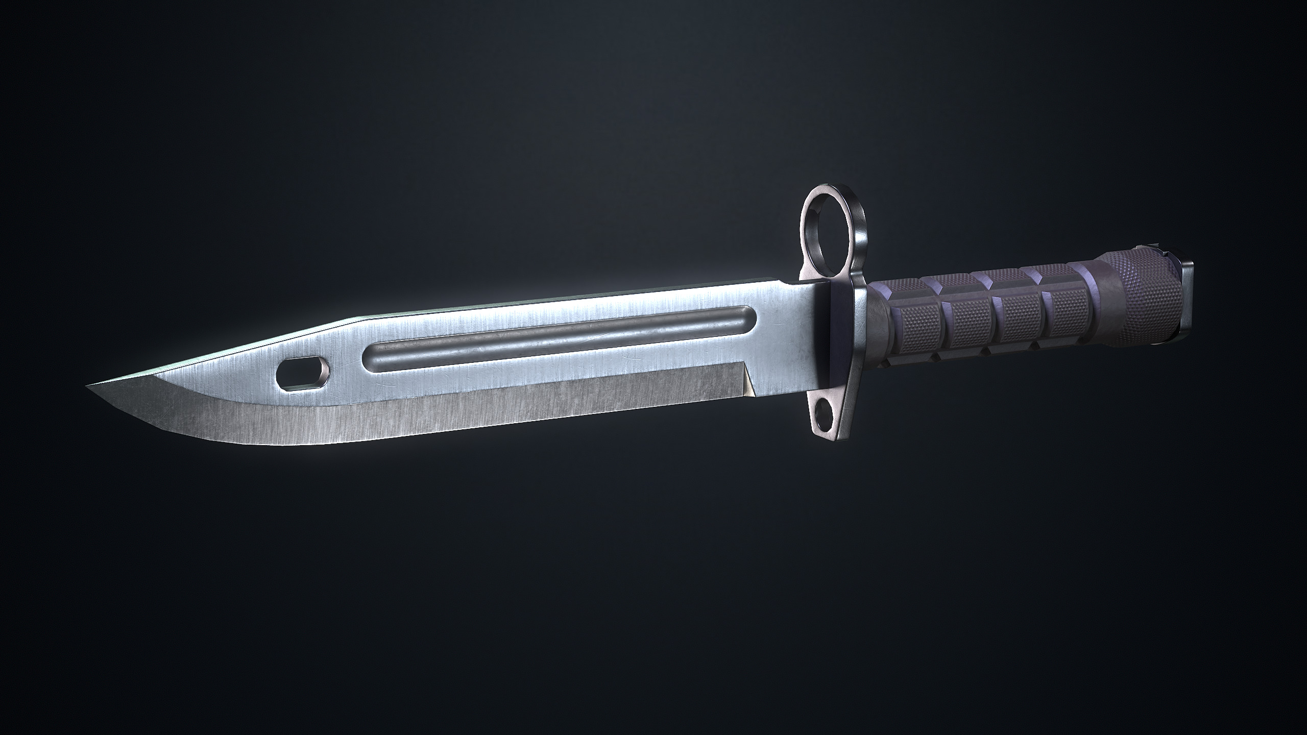 Tactical Knives Low-poly 3D model_3