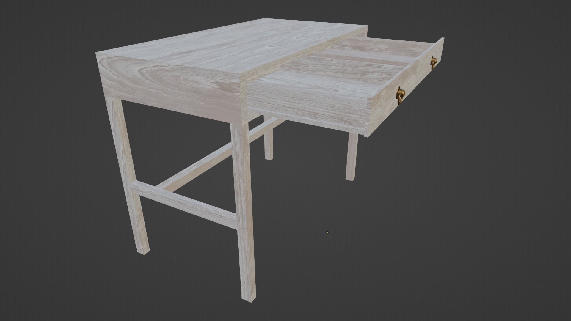 Desk Elin 40 Low-poly 3D model_3