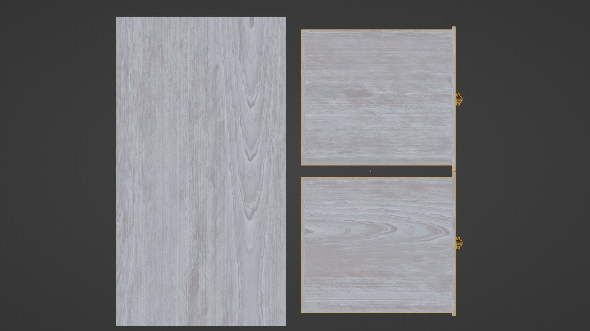 Desk Elin 40 Low-poly 3D model_4