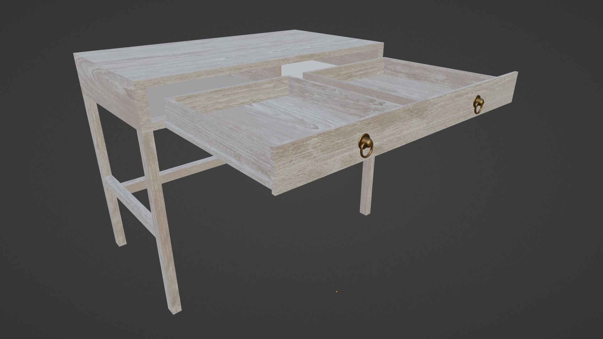 Desk Elin 40 Low-poly 3D model_6