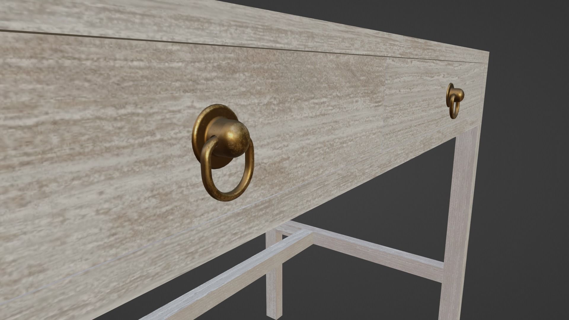 Desk Elin 40 Low-poly 3D model_2