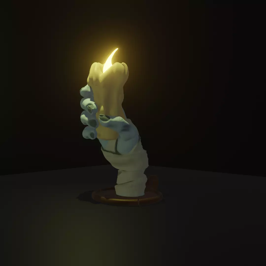 LAMPARA FUNCIONAL PARA HALLOWEEN VELA MOMIA 3D print model