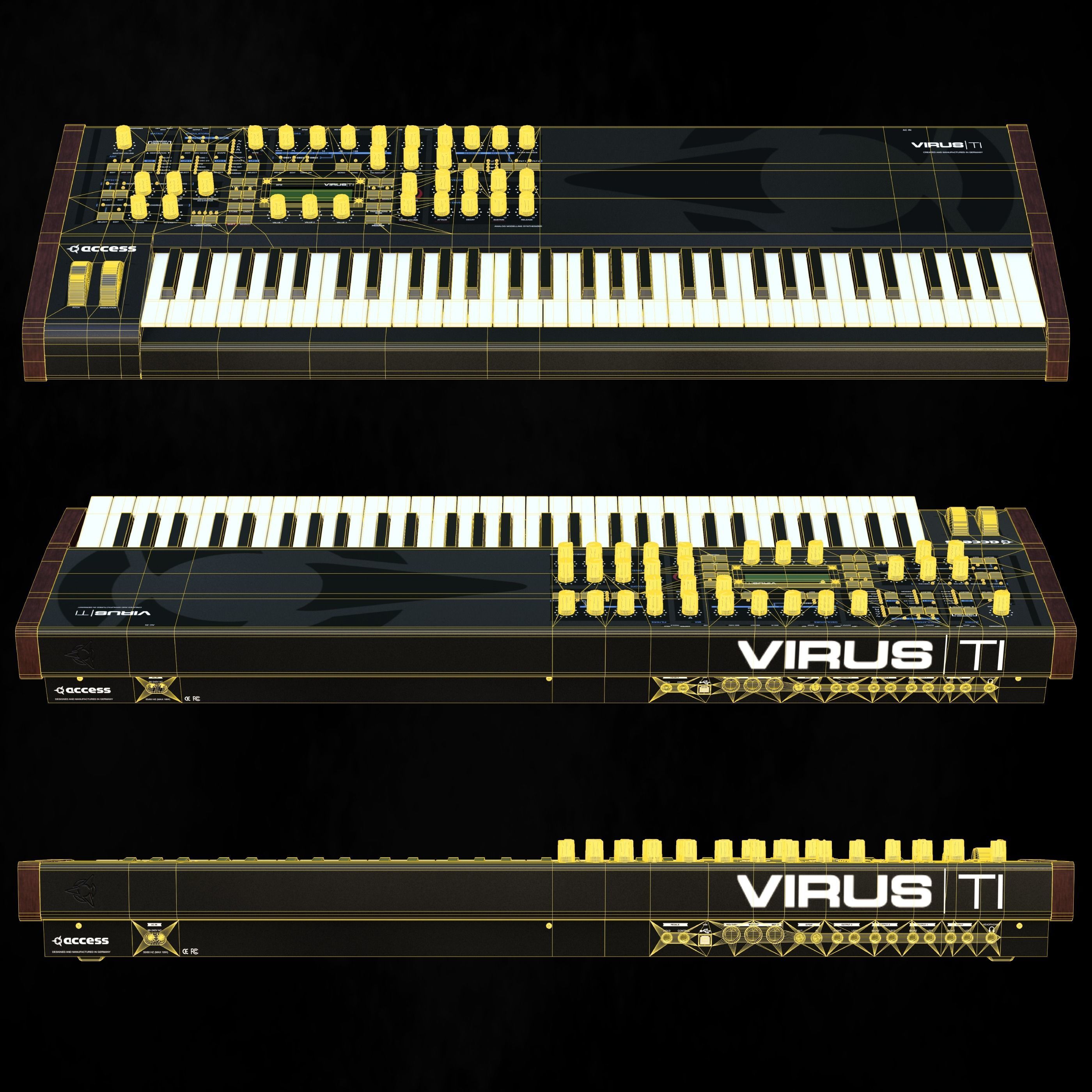Synthesizer - Access Virus T1 3D model_5