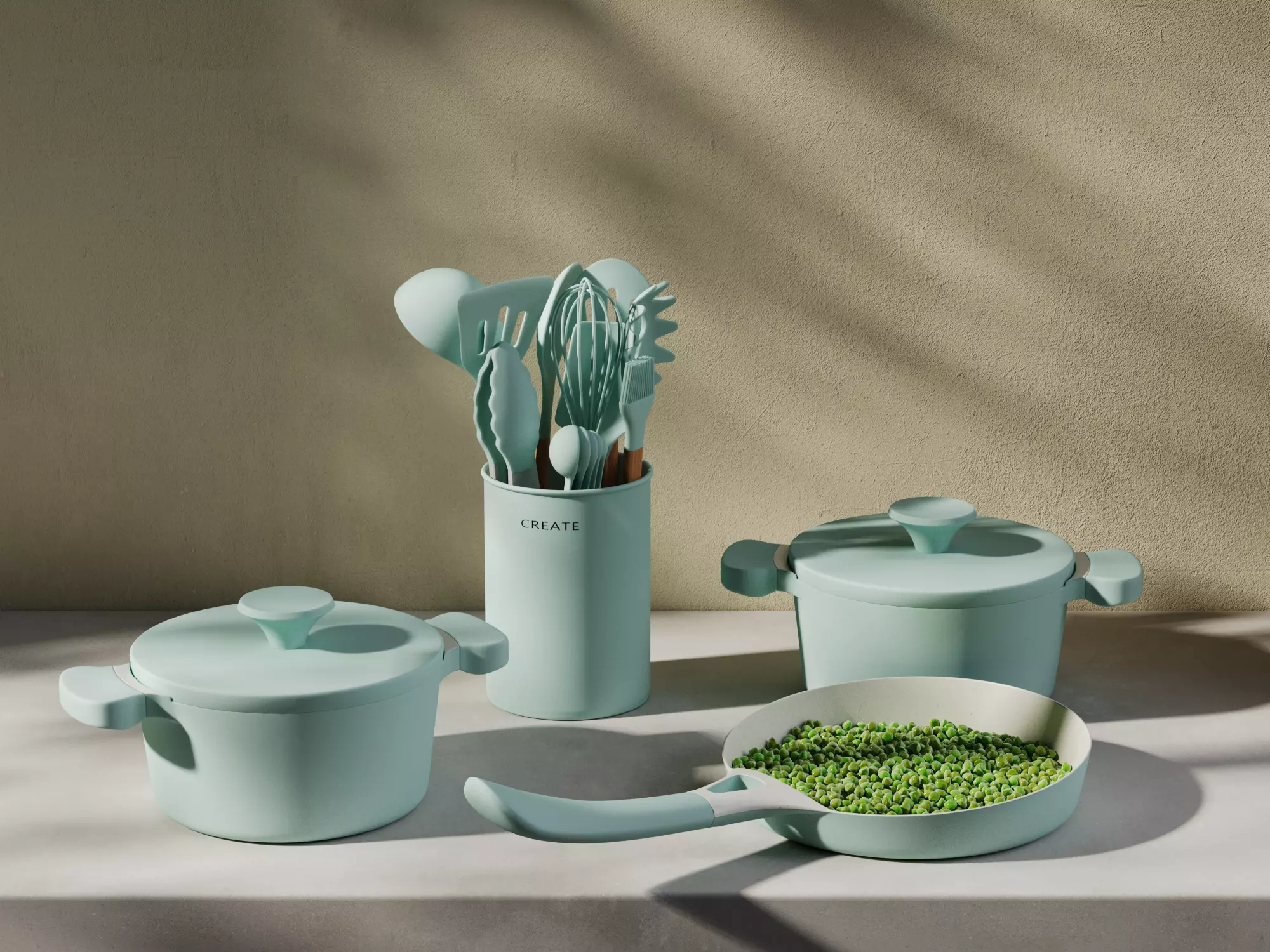 Utensils with Pots 3D model_0