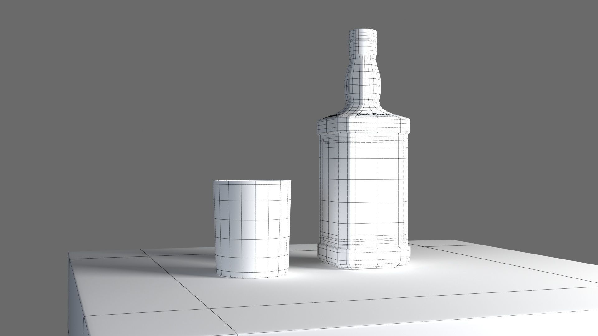 Jack Daniels whiskey Old No 7  3D model_5