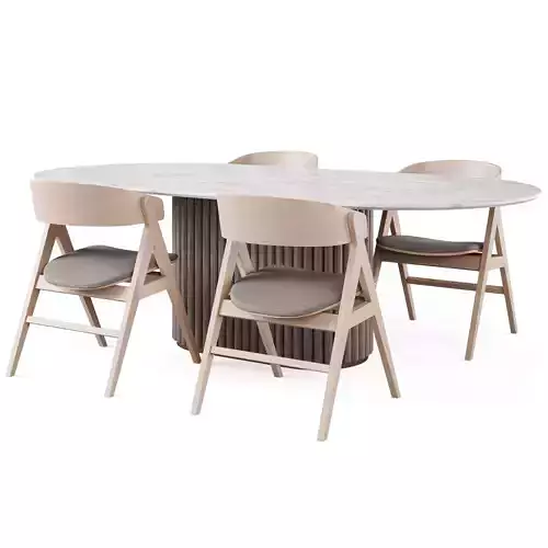 NEWMAN Dining Table and WATERTON Chair