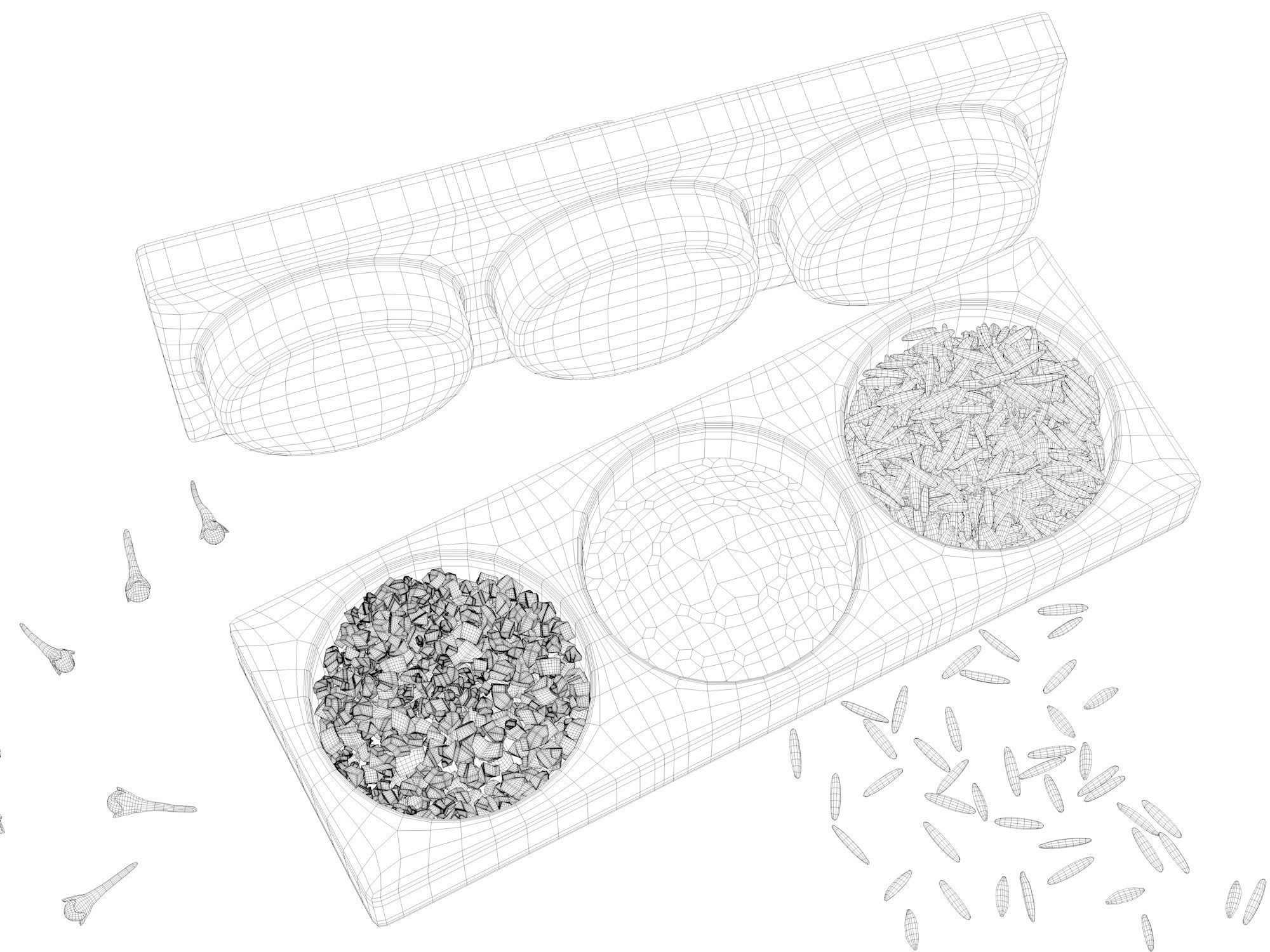 Sorting Tray with Ingredients 3D model_4