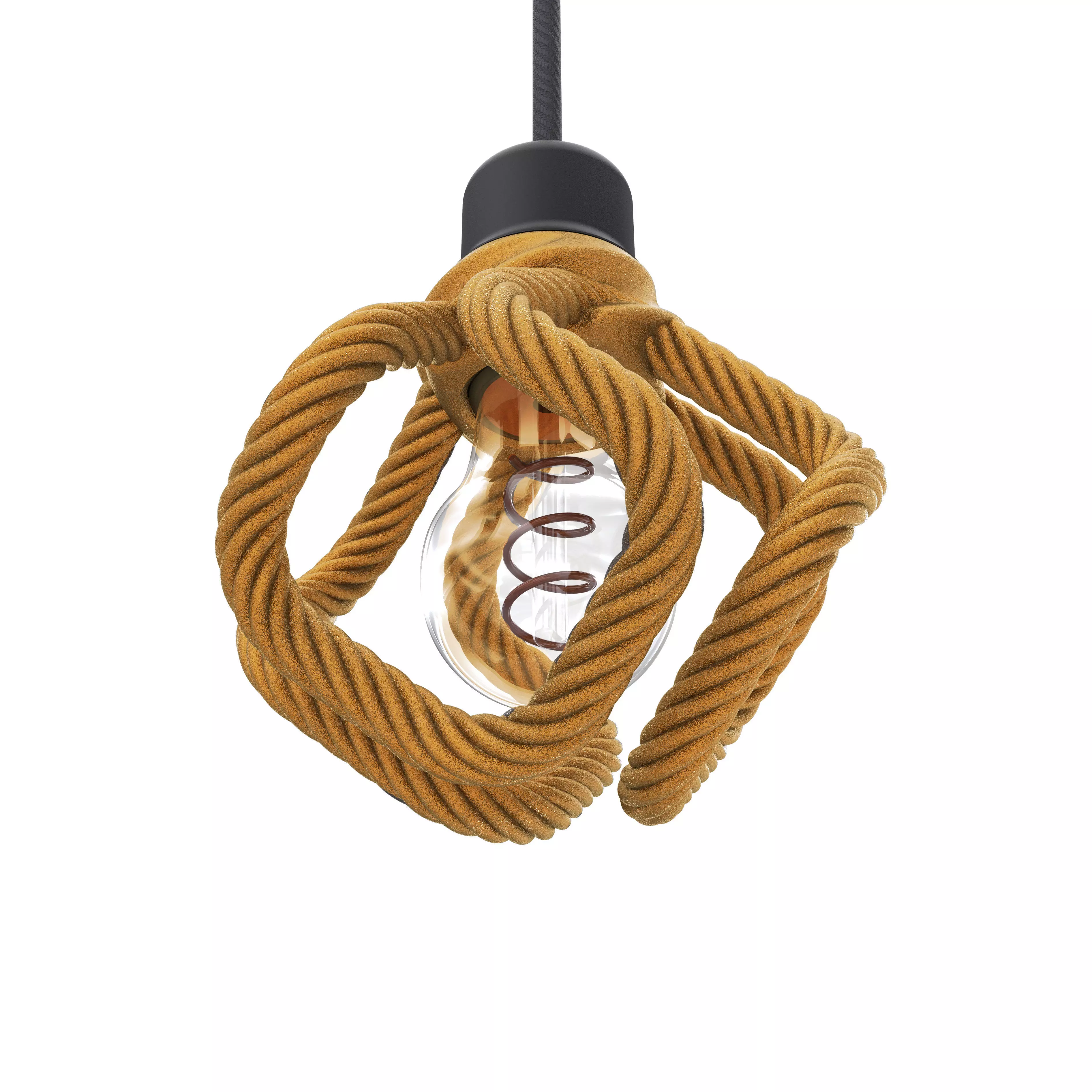 3d model rope cube lampshade-Ready to print 3D print model