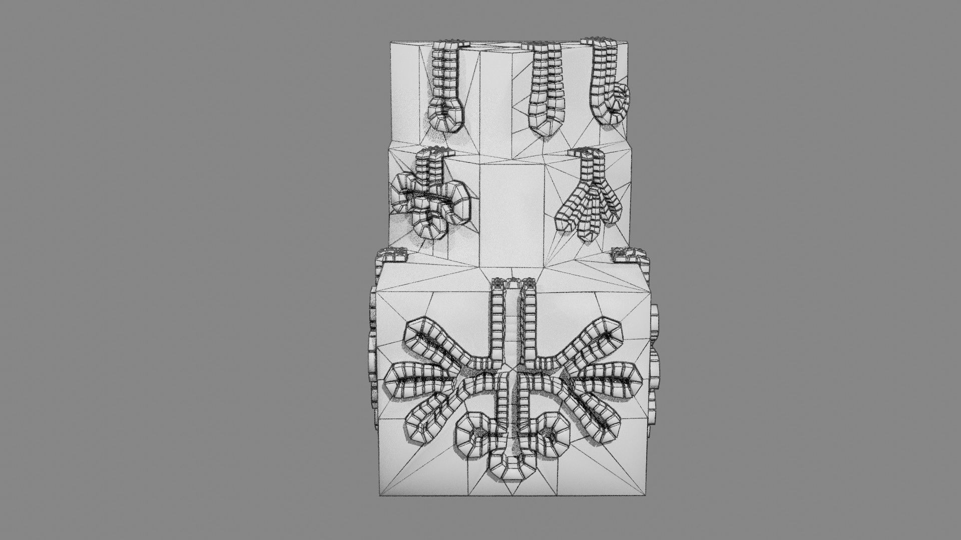 Ducts glands type simple compound alveolar tubular 3D model_64