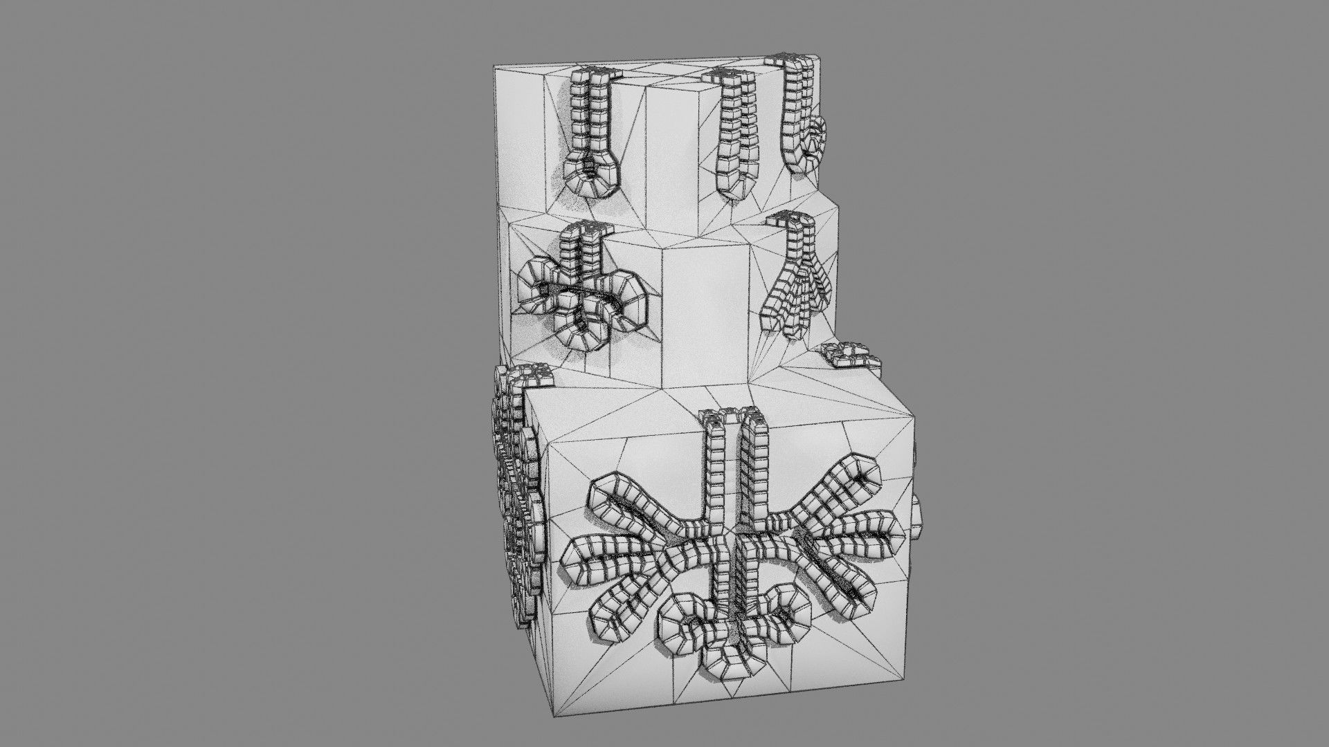 Ducts glands type simple compound alveolar tubular 3D model_58