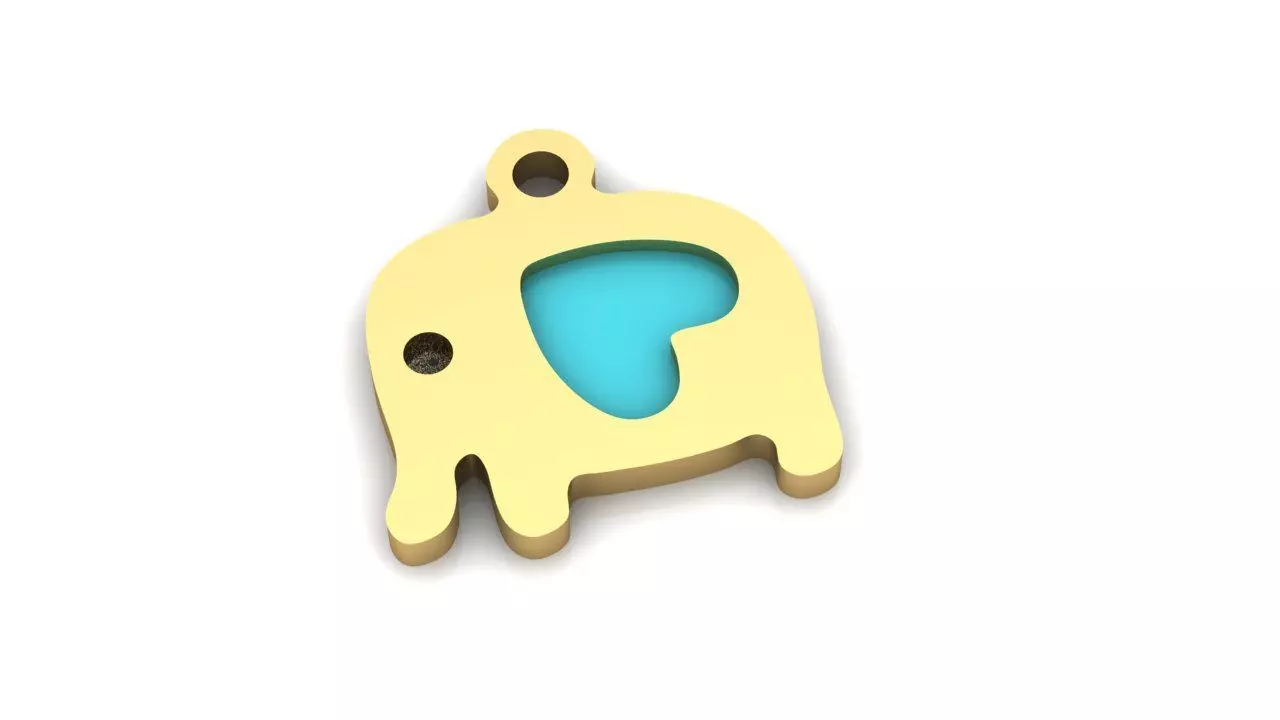 baby pendant 3D print model