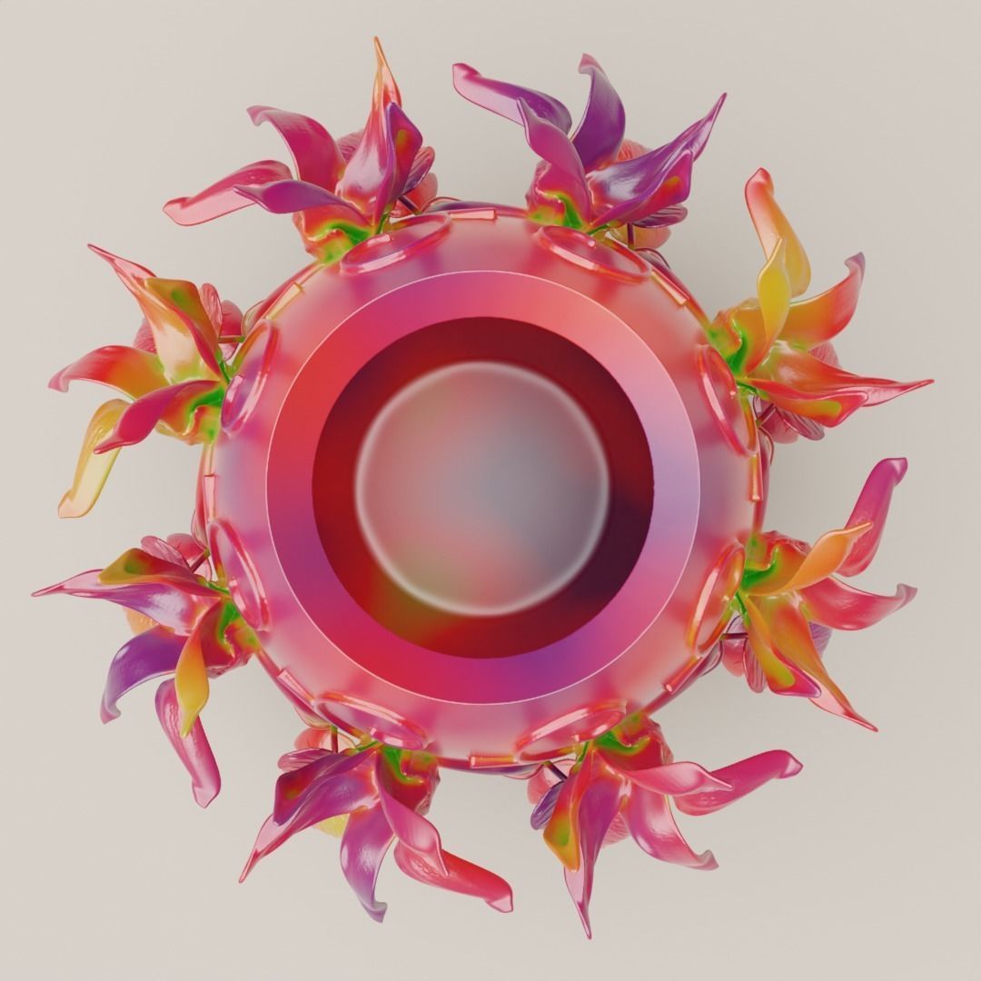 BOTANICAL ELEGANCE VASE 3D print model_3