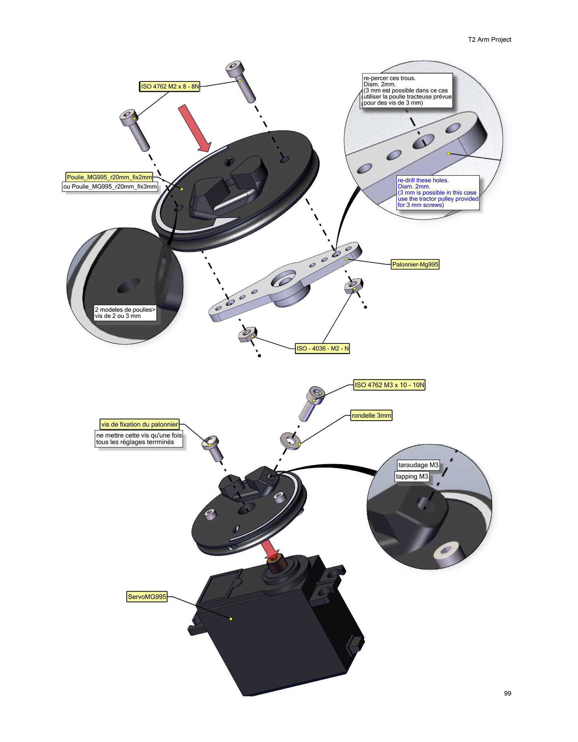 Animatronic T2 Arm Project 3D print model_21