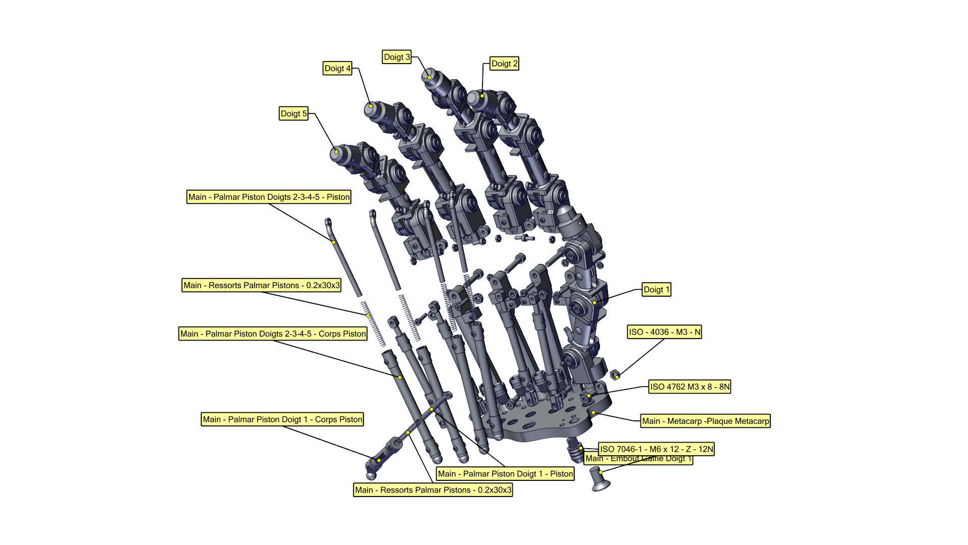 Animatronic T2 Arm Project 3D print model_17
