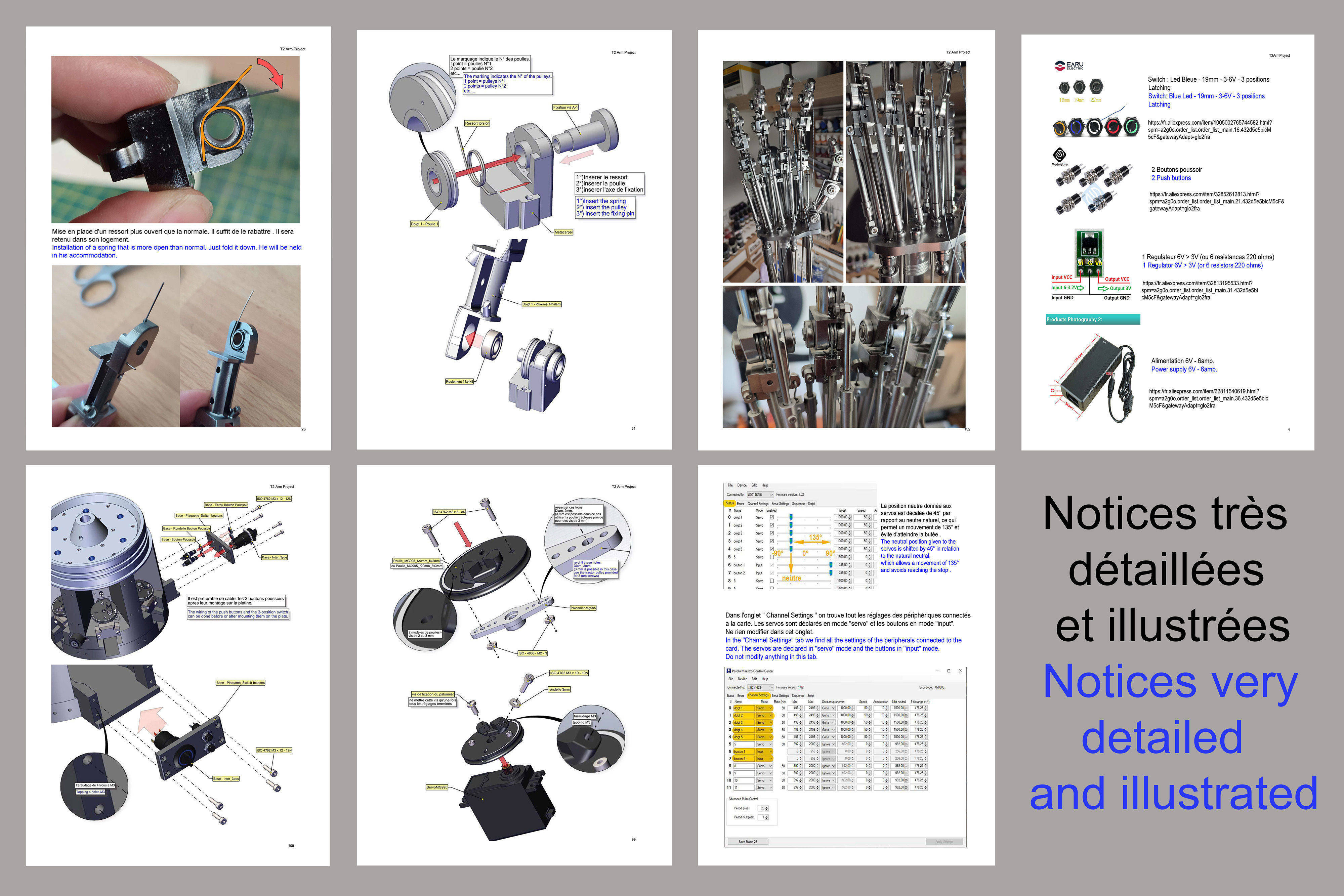 Animatronic T2 Arm Project 3D print model_13