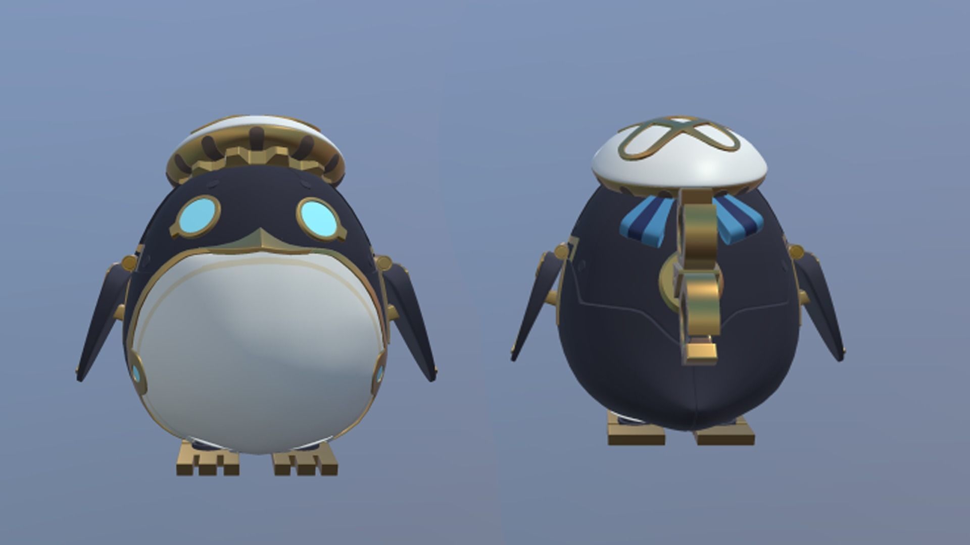 Pinguin Genshin impact  3D model_3
