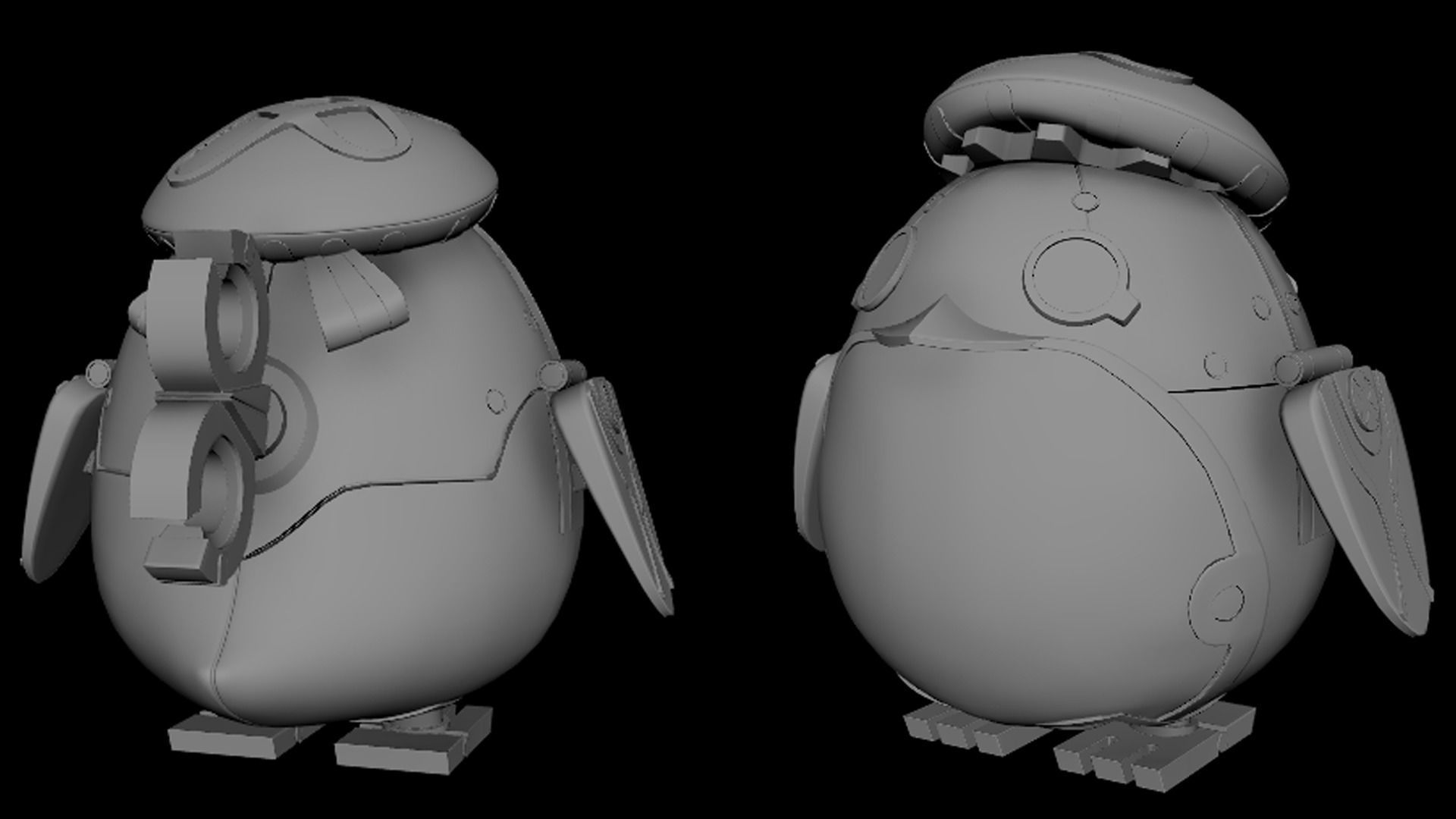 Pinguin Genshin impact  3D model_1