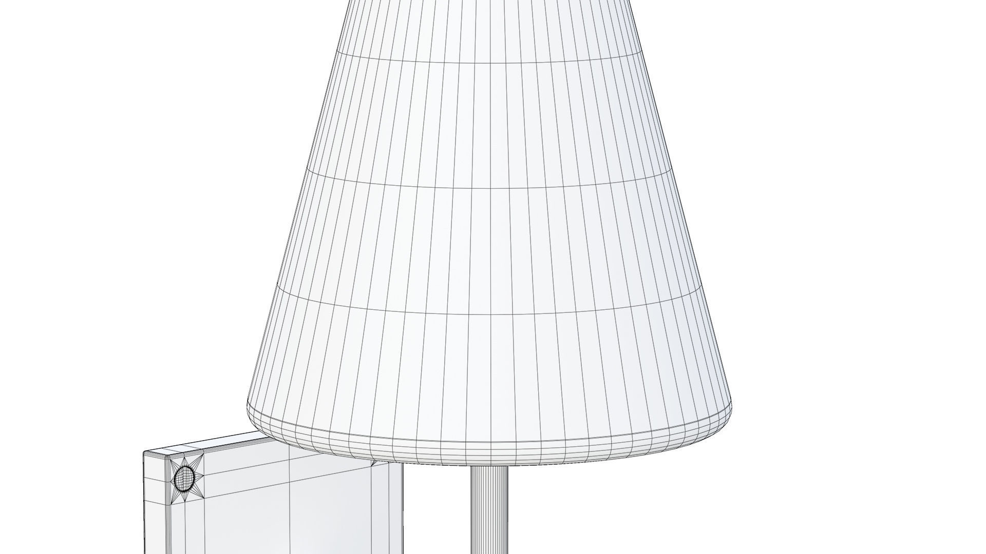 Fulham Glass Shade Sconce 3D model_11