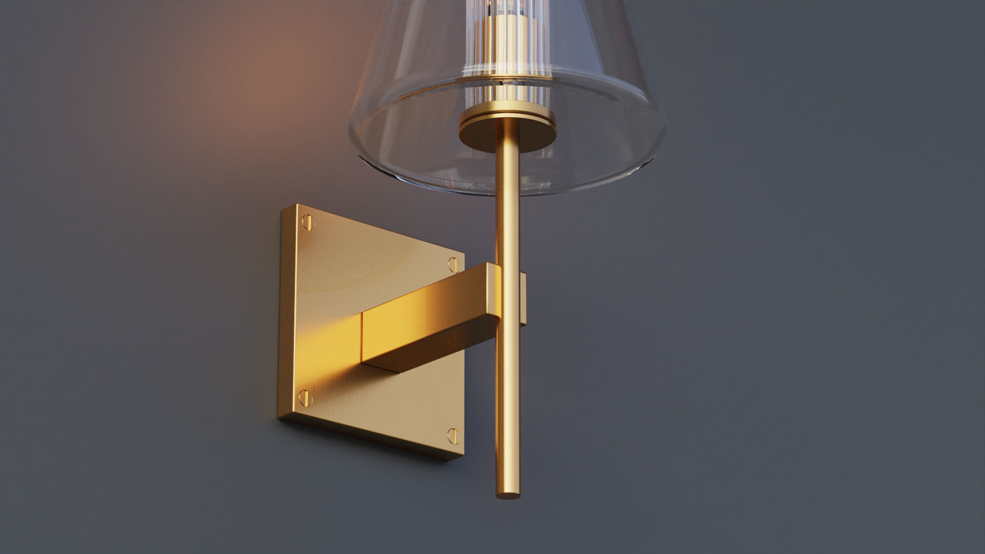 Fulham Glass Shade Sconce 3D model_6