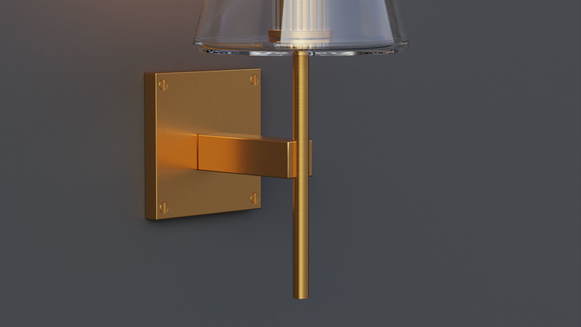 Fulham Glass Shade Sconce 3D model_5
