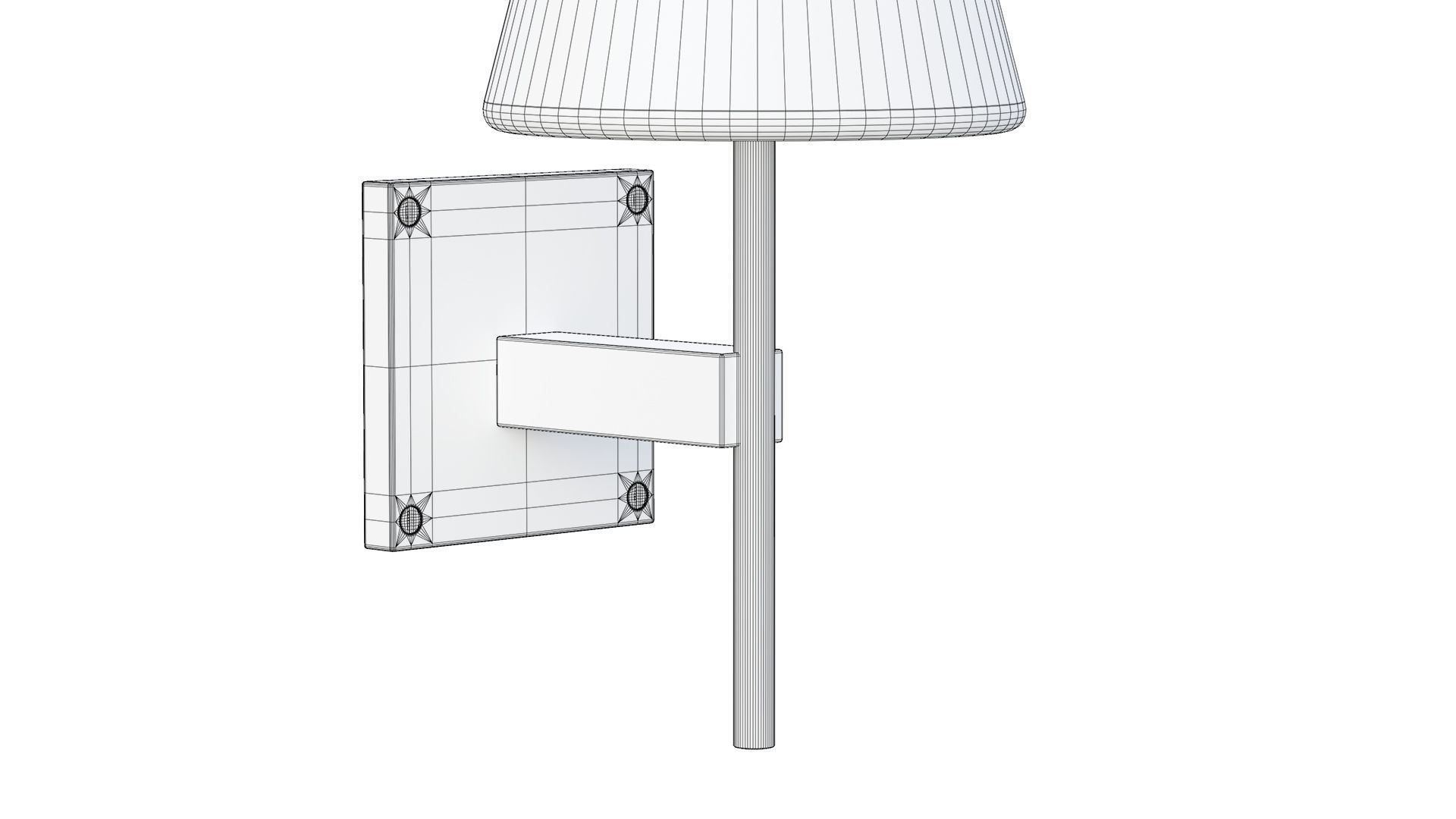 Fulham Glass Shade Sconce 3D model_12