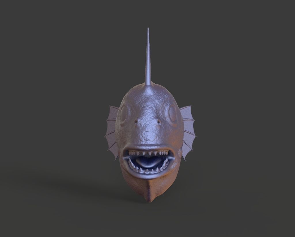 HEAD-R2 high poly sculpt  3D model_4