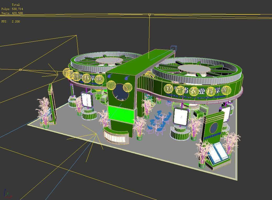 Exhibition - Area - 18X16-3DMAX2009-02 3D model_2