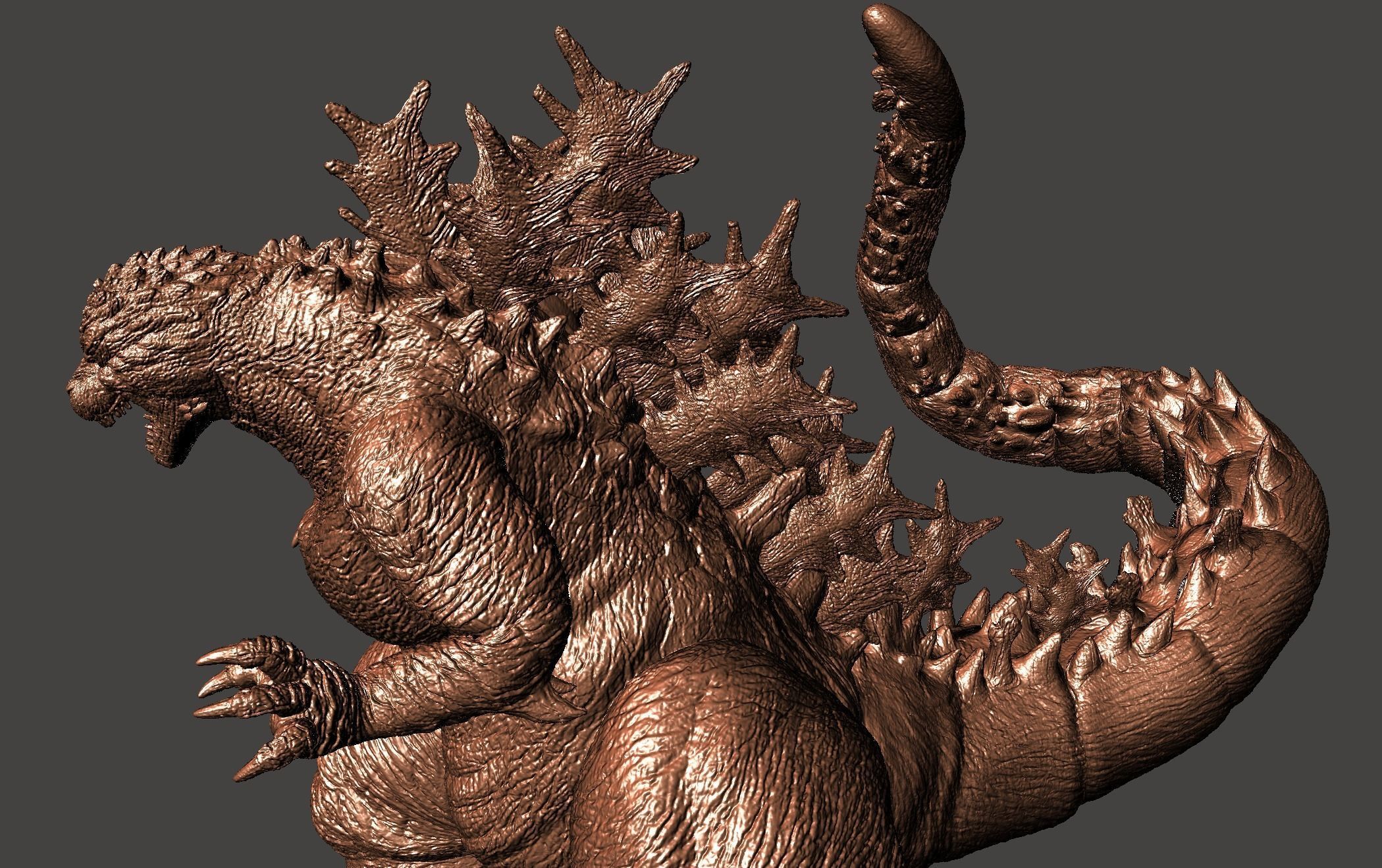 GODZILLA MINUS ONE - ULTRA DETAILED STL MESH for 3D printing 3D print model_8
