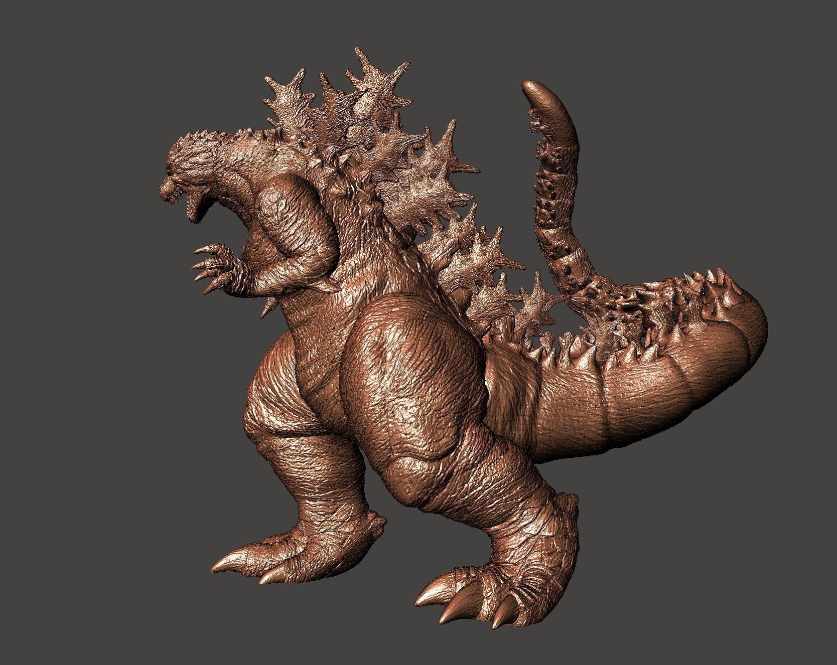 GODZILLA MINUS ONE - ULTRA DETAILED STL MESH for 3D printing 3D print model_30