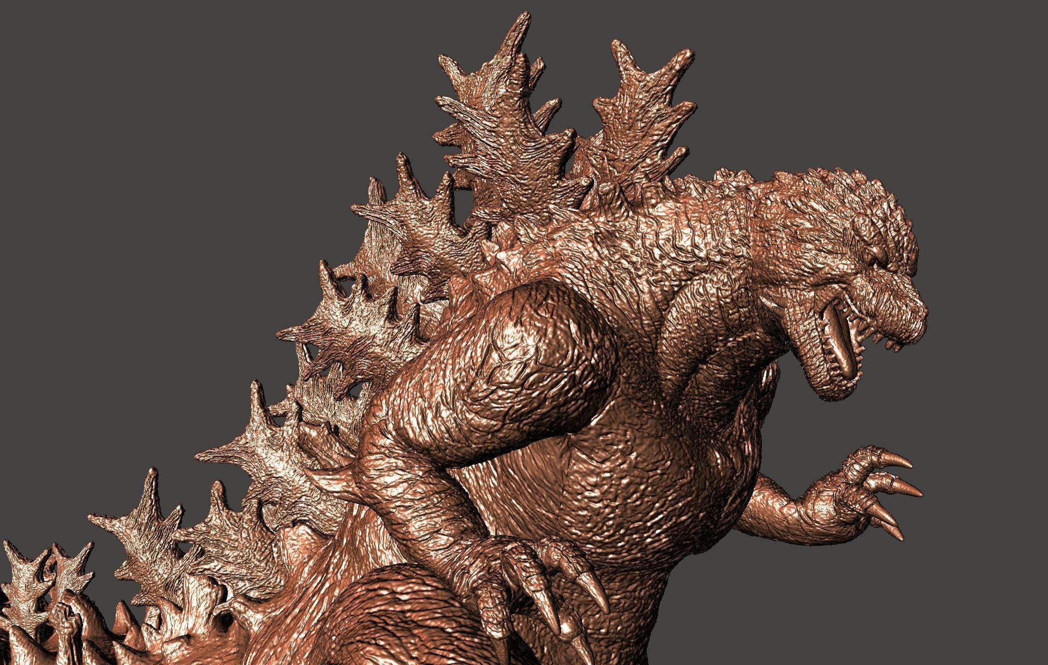 GODZILLA MINUS ONE - ULTRA DETAILED STL MESH for 3D printing 3D print model_37