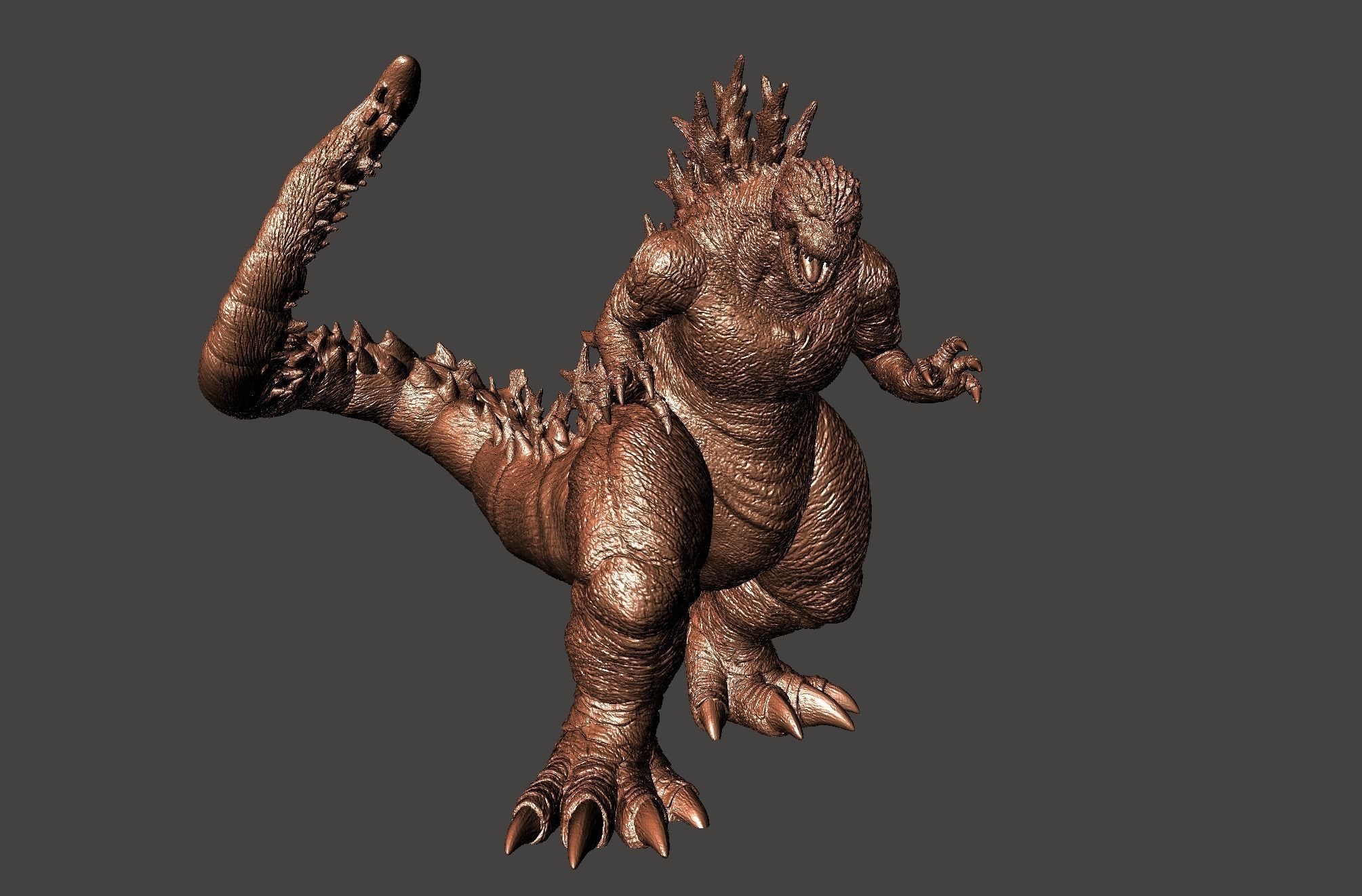 GODZILLA MINUS ONE - ULTRA DETAILED STL MESH for 3D printing 3D print model_10