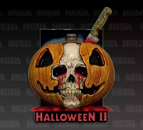 Halloween 2 Movie Poster 1981 3D model