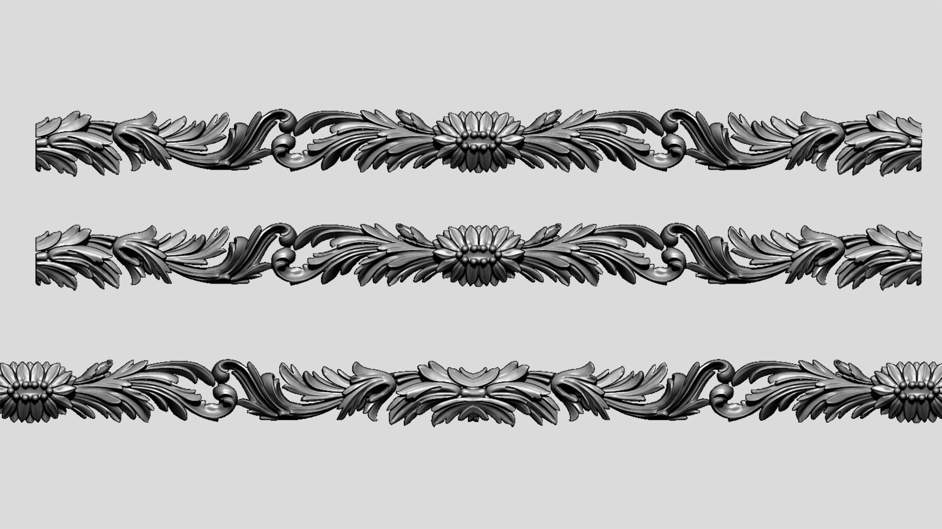 Carved decor4 3D model_1