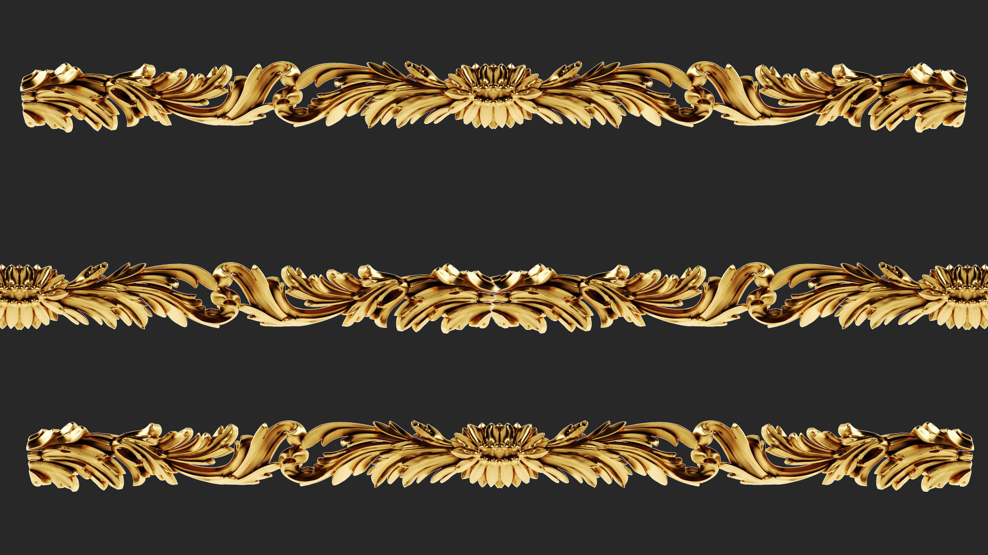 Carved decor4 3D model_3