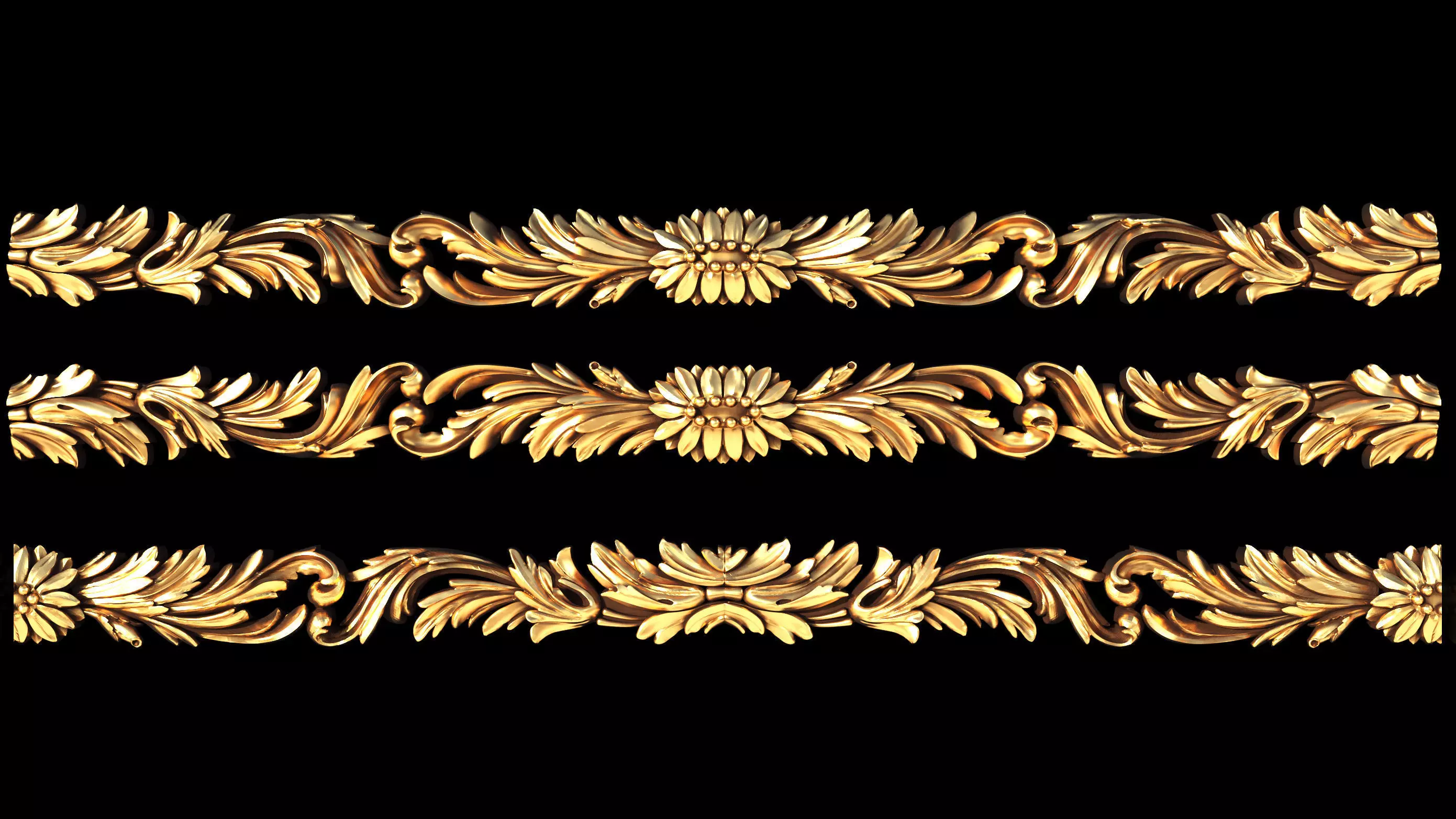 Carved decor4 3D model_0