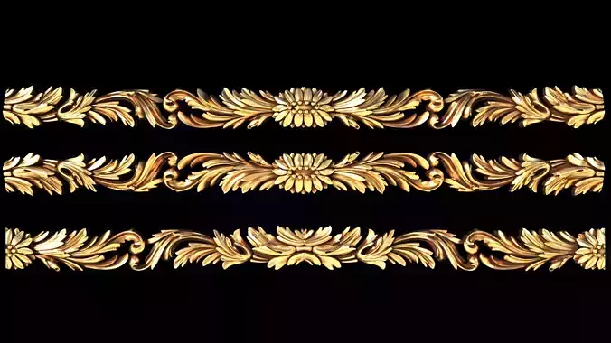 Carved decor4 3D model